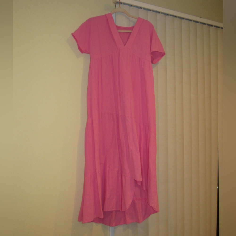 Bright pink summer dress